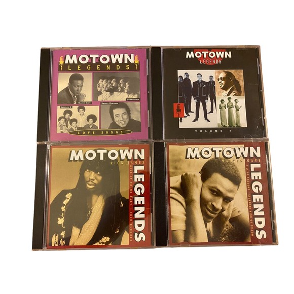 4 Motown Legends CDs Volume 1 ~ Marvin Gaye ~ Love Songs ~ Rick James - Picture 1 of 5
